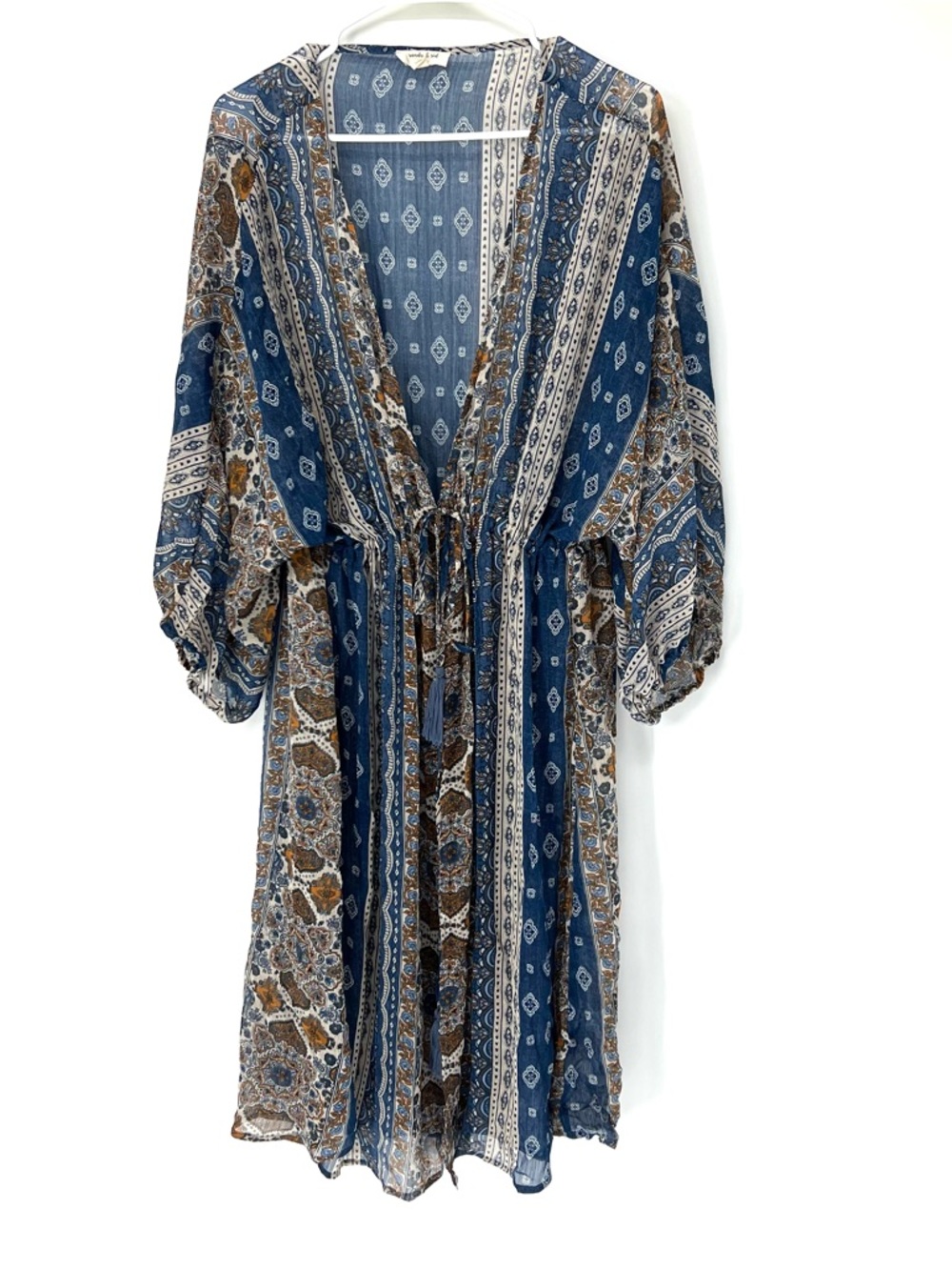 Sandy & Sid women’s sheer tunic cover up top women’s XL